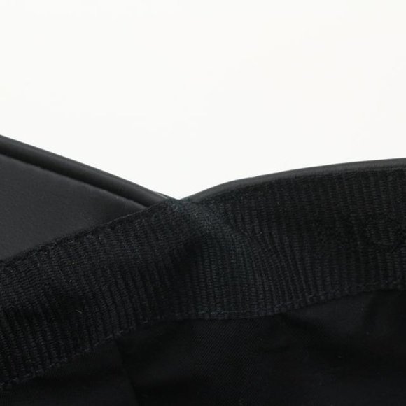 Louis Vuitton Size 60 Black Leather Monogram Shadow Cap Baseball Hat 123lv19 - Picture 11 of 12